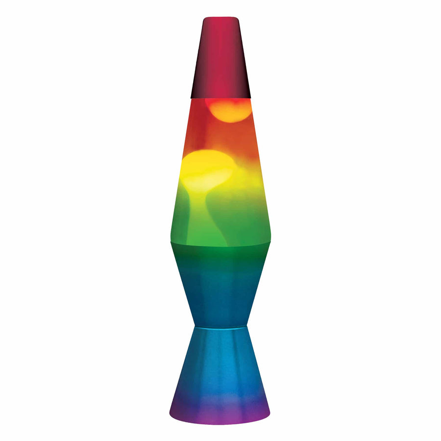 11.5″ LAVA LAMP RAINBOW – WHITE/TRICOLOR A1