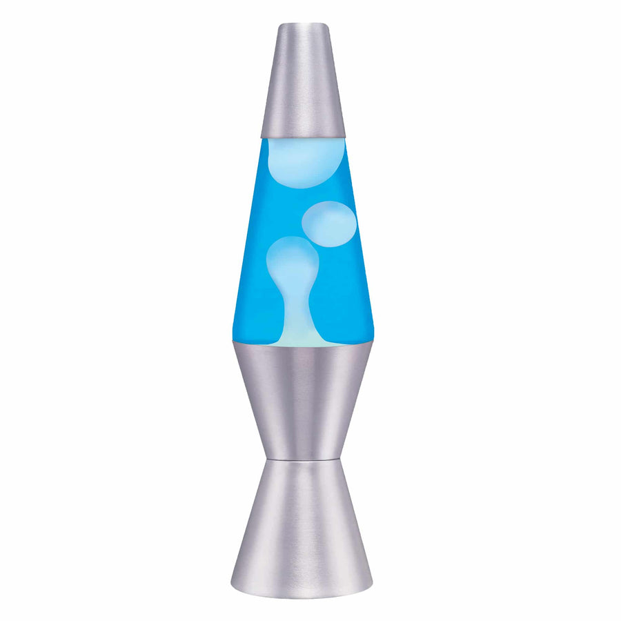 11.5″ LAVA LAMP – WHITE/BLUE/SILVER U5
