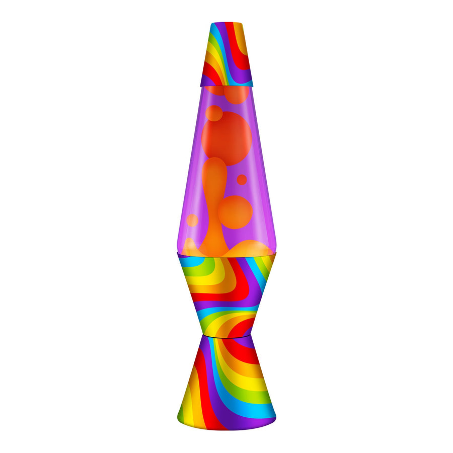 14.5″ LAVA LAMP FLOWING COLOR BANDS N4