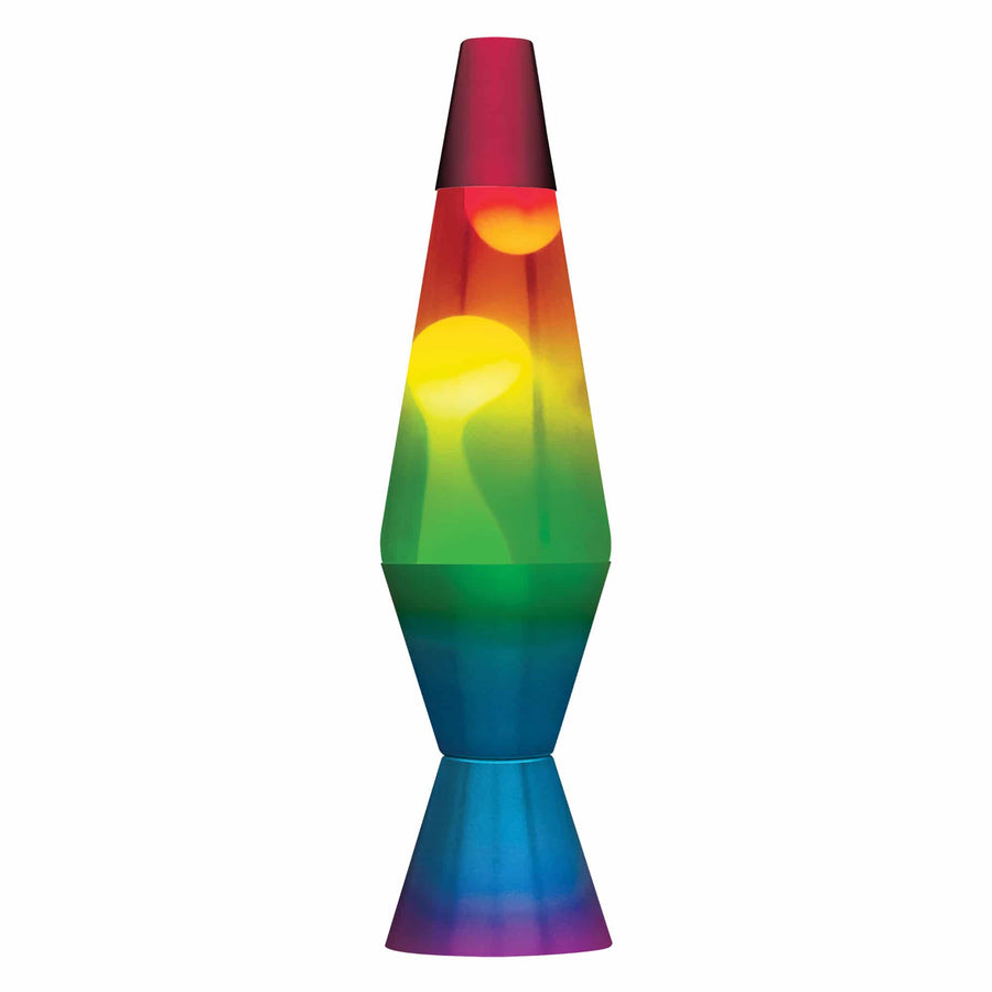 14.5” LAVA LAMP RAINBOW – WHITE/CLEAR/TRICOLOR F4