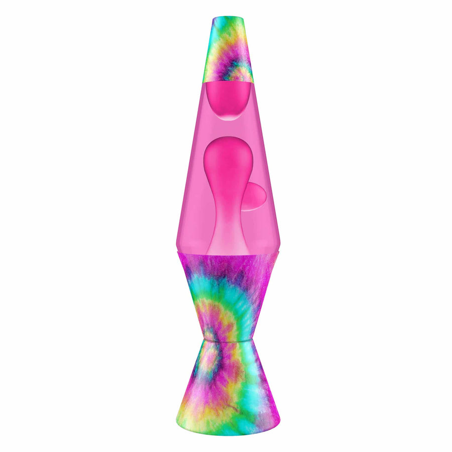 14.5″ LAVA LAMP – TIE DYE PINK SPIRAL U6