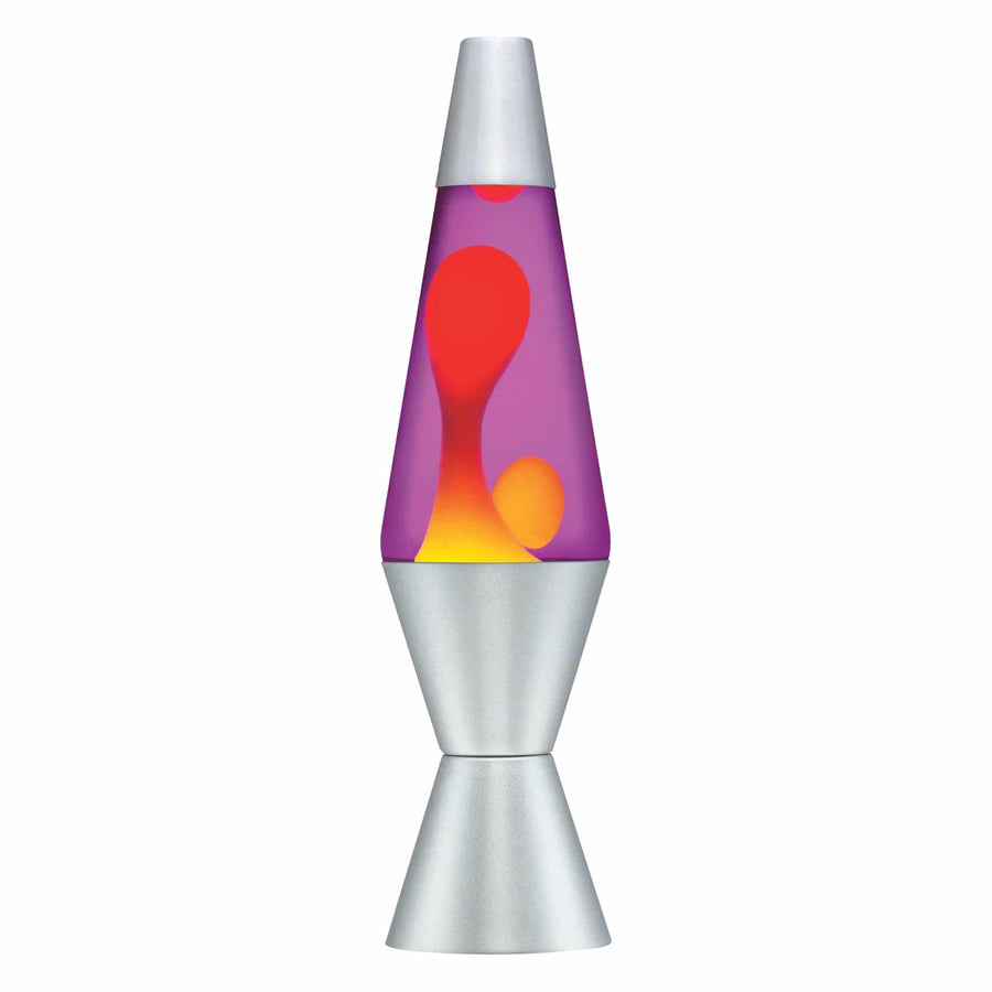14.5” LAVA LAMP – YELLOW/PURPLE/SILVER Y1