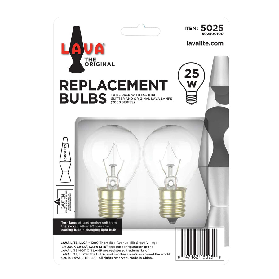25W LAVA LAMP LIGHT BULB W/TRAY R8