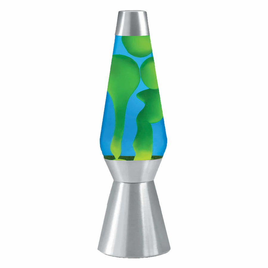 27″ LAVA LAMP GRANDE – YELLOW/BLUE/SILVER Q1